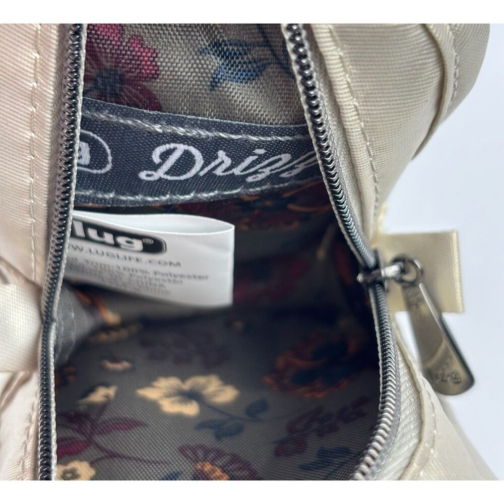 Lug Drizzle Mini Zip NWT Storage Pouch Bag Charm ChamMet Champagne Gold Clip - Picture 7 of 7